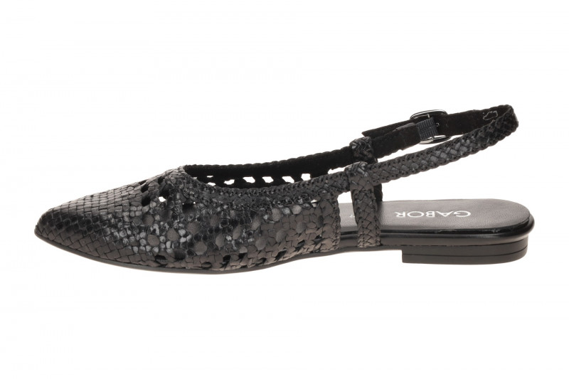 Gabor Sling Pumps schwarz Flecht-Optik 81.631.27