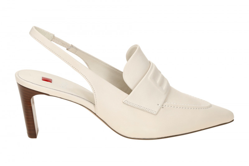 Högl Gwen Hochfront Sling Pumps weiß creme 6820