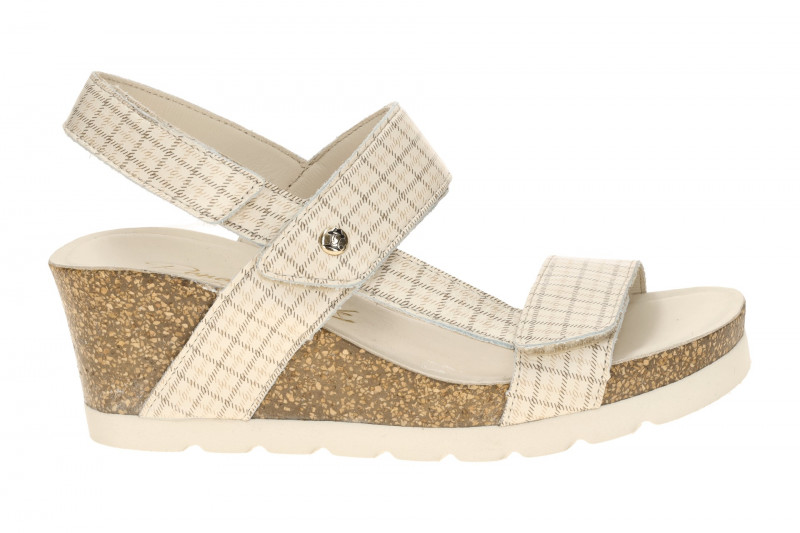 Panama Jack Vilma Plaid Keil Sandale beige Nappa