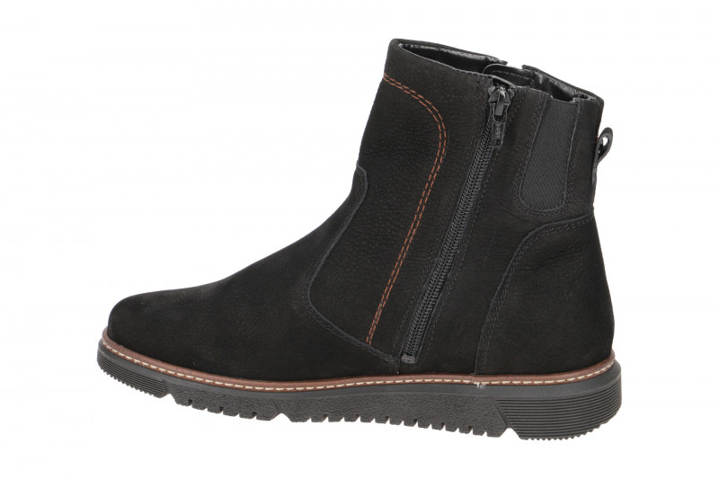 Waldläufer Gesa Stiefelette schwarz dünn gefüttert K-Weite