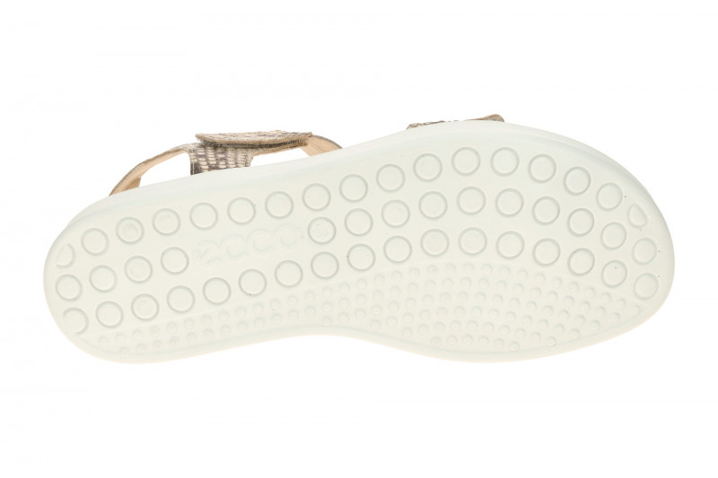 Ecco Soft Riemchen Sandale beige Schlange 238803