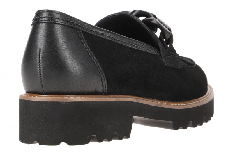 Gabor Fashion Schuhe Slipper schwarz Velour 35.240.17