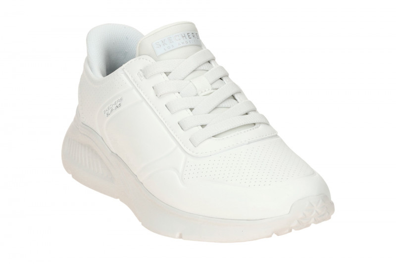 Skechers Uno Lite Schuhe Slipper weiß Sneakers Slip-Ins 183125