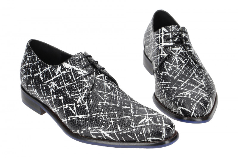 Floris van Bommel Schuhe schwarz weiß 18159