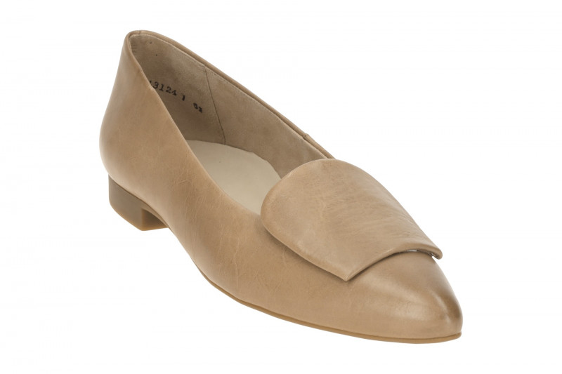 Paul Green Ballerinas braun alpaca Leder-Kappe 3792