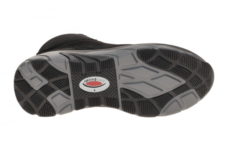 Gabor RollingSoft Stiefelette schwarz Nubuck Mesh 76.835.47