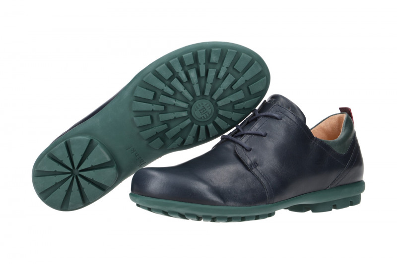 Think Kong Schuhe blau grün Glattleder 769