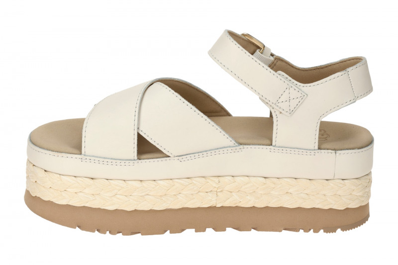 UGG Aubrey Ankle Strap Plateau Sandale weiß jasmin 1169650