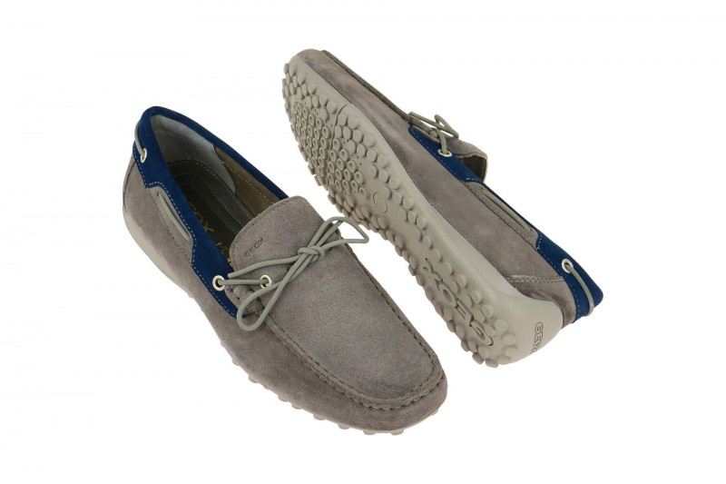 Geox Snake Mokassin Slipper grau U4207I