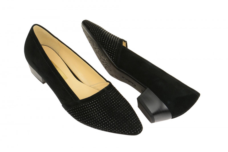Gabor Pumps schwarz Samt 25.134.17