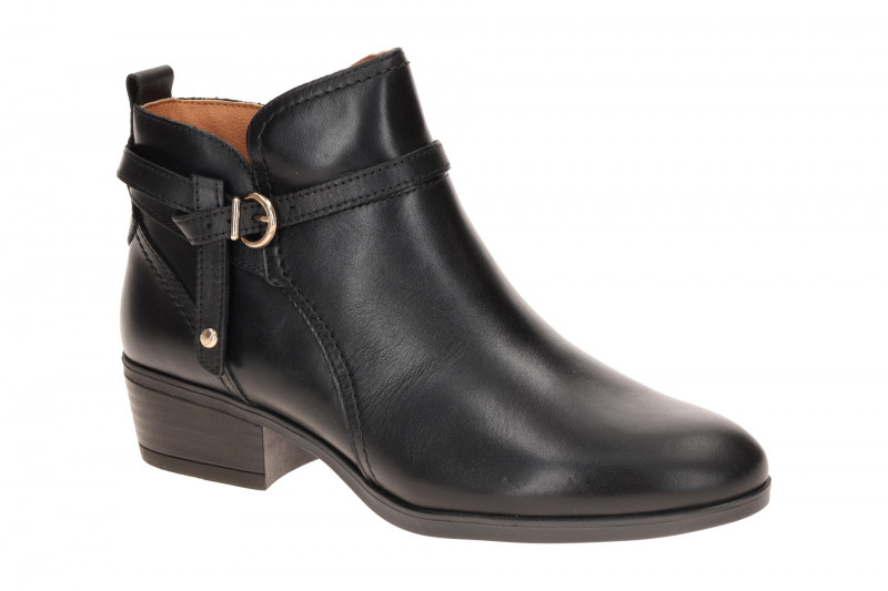 Pikolinos Daroca Stiefelette Ankel Boots schwarz Lederband W1U-8901C1