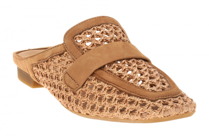 Paul Green Pantoletten Mules braun geflochten 6207