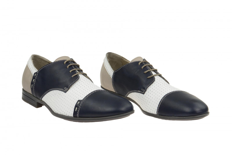 Bello Schuhe weiß blau mix BL199