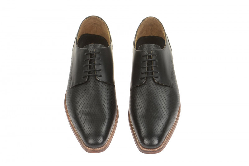 Gordon & Bros Milan Schuhe schwarz perforiert 4374-G