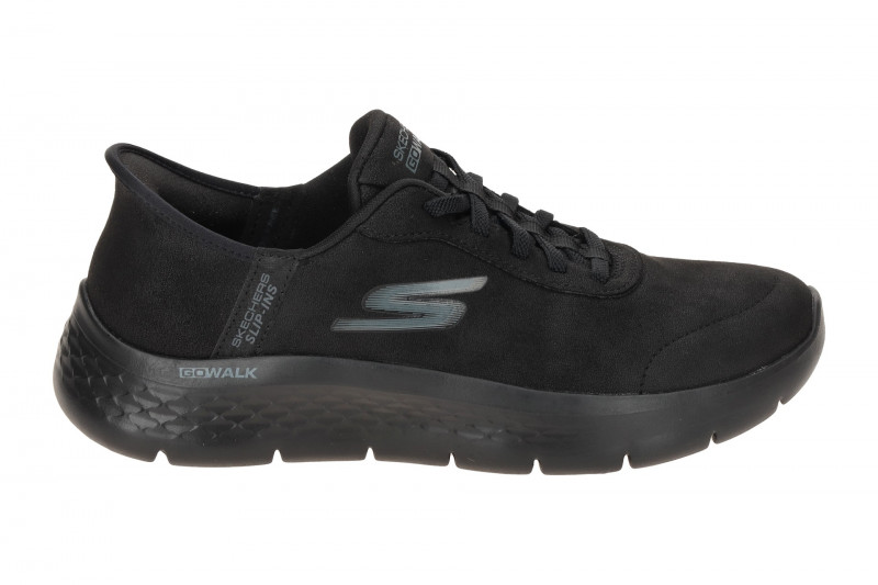Skechers Go Walk Flex Schuhe schwarz Slip-Ins 124837