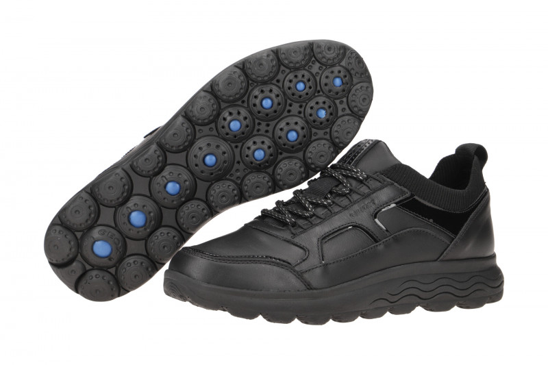 Geox Spherica Schuhe schwarz Damen Sneakers D26NUC