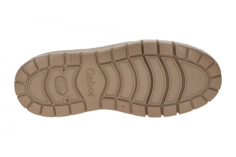 Gabor Schuhe Plateau Sneakers braun taupe Lack 73.220.94