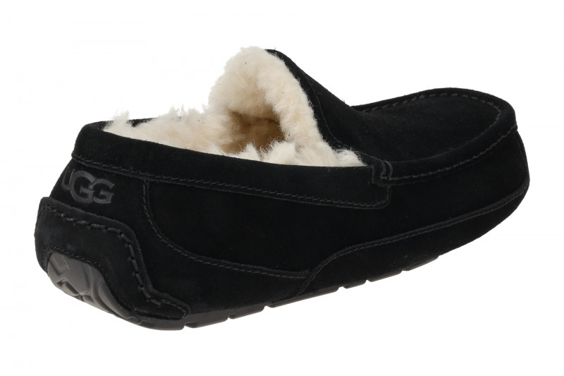 UGG Ascot Mokassin Schuhe schwarz 1101110