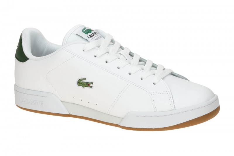 Lacoste Carnaby Cup Schuhe Sneakers weiß grün Leder 0036