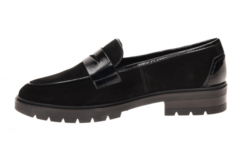 ARA Cambridge Slipper schwarz Velour Loafer 12-11229
