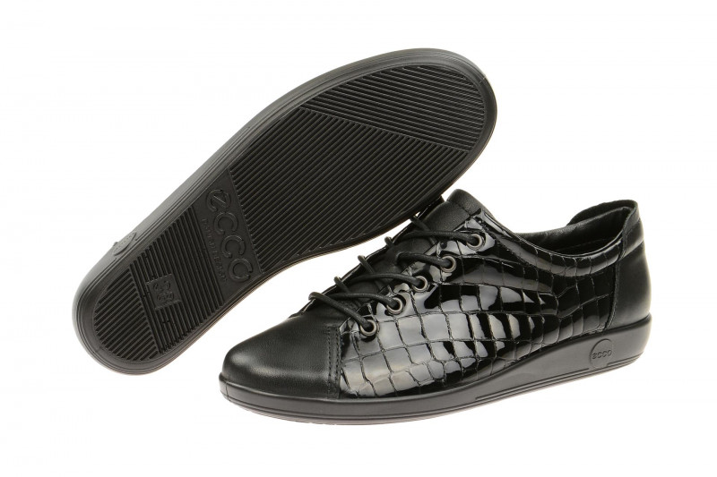 Ecco Soft 2.0 schwarz Leder mix 20650353859