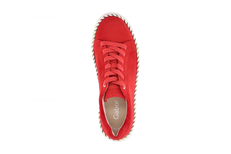 Gabor Schuhe rot fire Plateau Sneakers 63.240.15