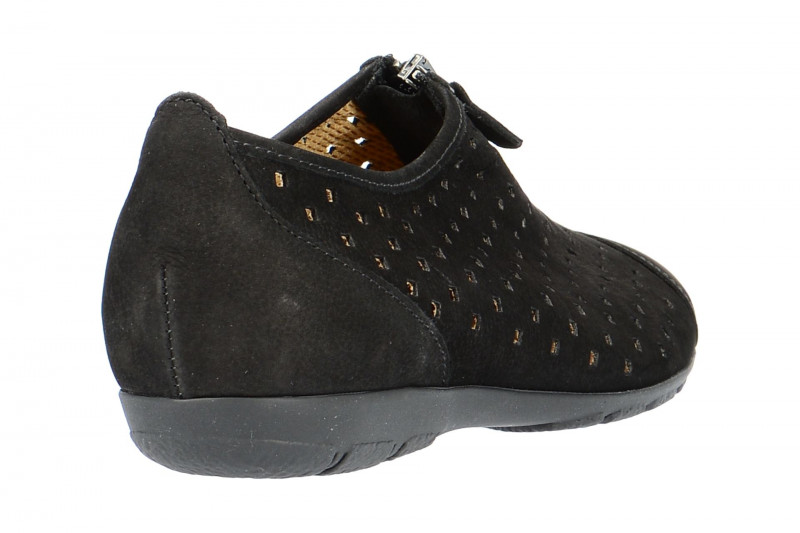 Gabor Slipper Schuhe schwarz gelocht 84.164.17