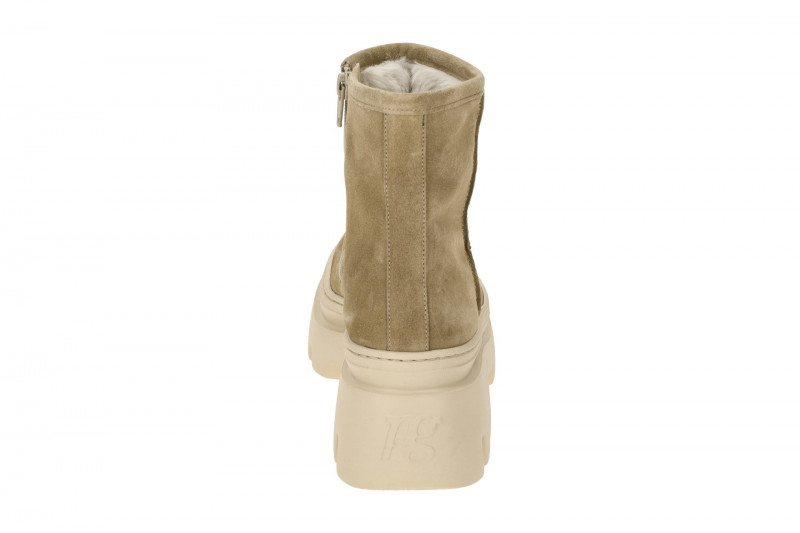 Paul Green Winter Stiefelette beige grain Velour 8113
