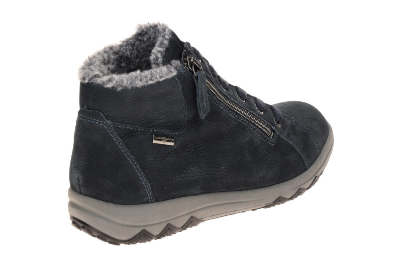 Waldläufer Teresa Winter Stiefelette blau notte H-Weite Waterproof 961971
