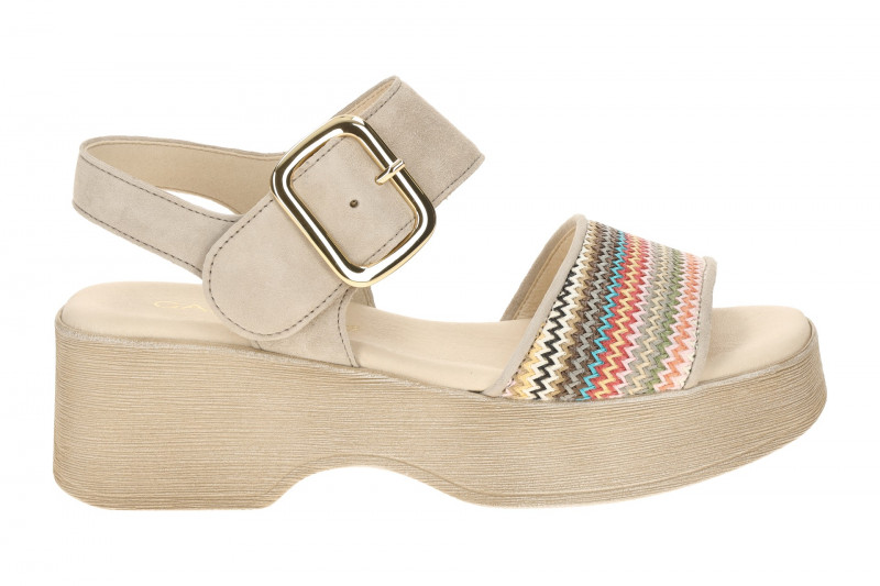 Gabor Fashion Plateau Sandalette grau multi 84.526.40