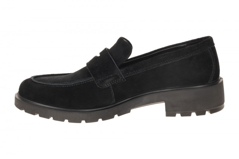 Ecco Metropole Vienna Schuhe schwarz Velour Loafer 231333