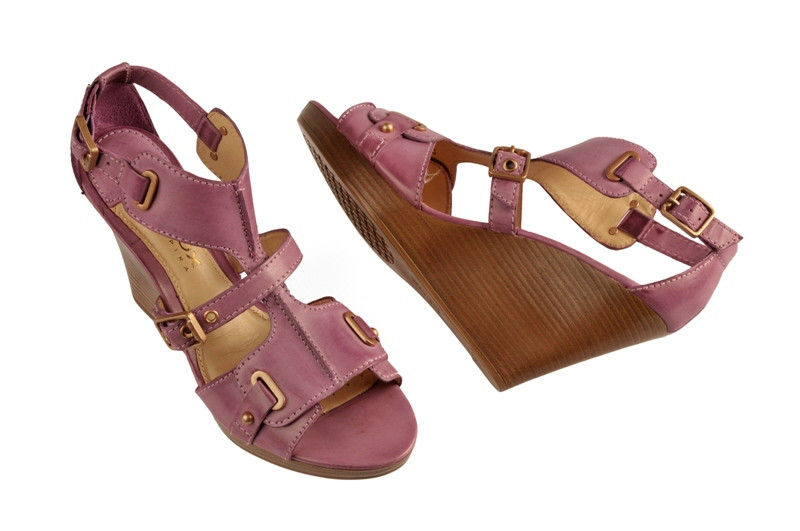 Geox Riccione Keil Sandale lila violett D01T5L