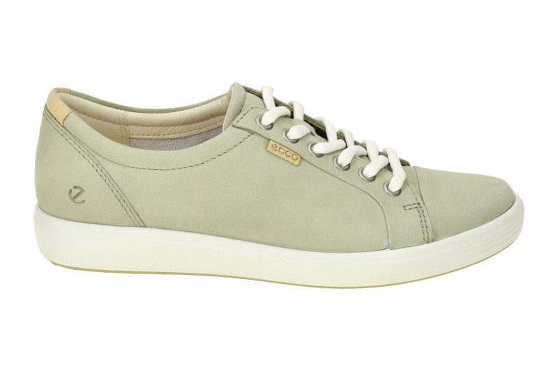 Ecco Soft 7 Schuhe grau-grün sage Damen Sneakers