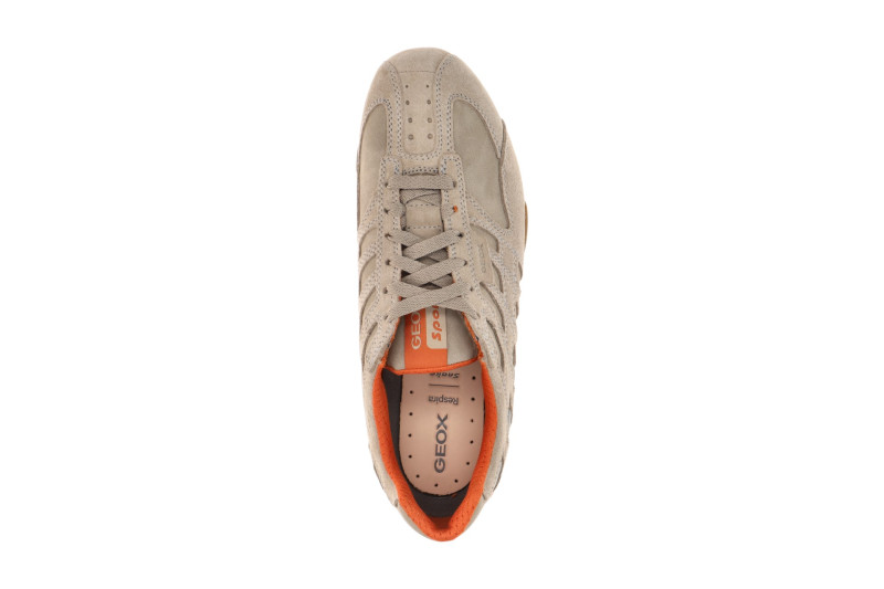 Geox Snake Schuhe beige sand Velour Nubuck U55MNA