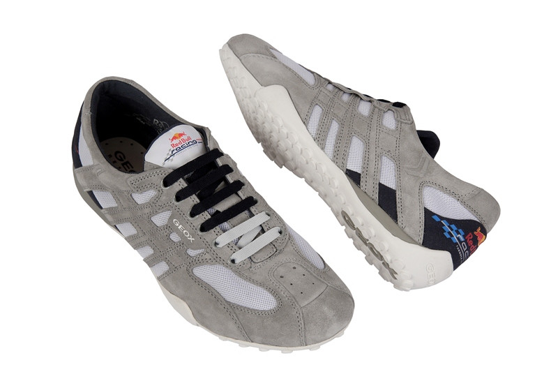 Geox Snake Red Bull Schuhe grau weiß
