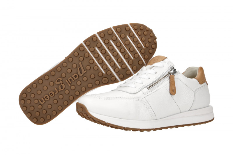 Paul Green Sneaker Schuhe weiß Glattleder 4085