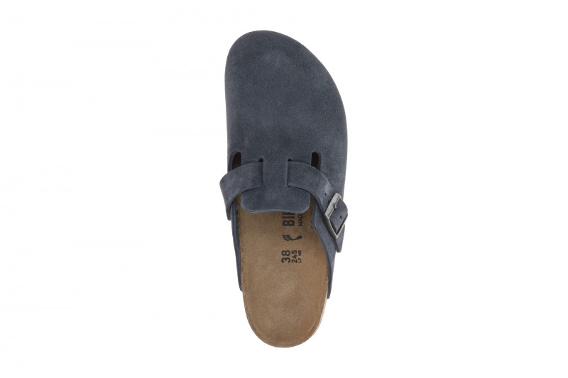 Birkenstock Boston BS Pantolette blau new navy SCHMAL 1030902