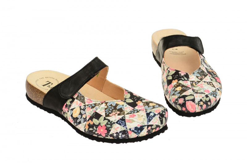 Think Julia Clogs schwarz bunt 0-80345-09