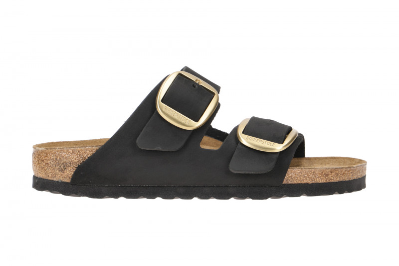 Birkenstock Arizona Big Buckle Pantolette schwarz SCHMAL 1023290