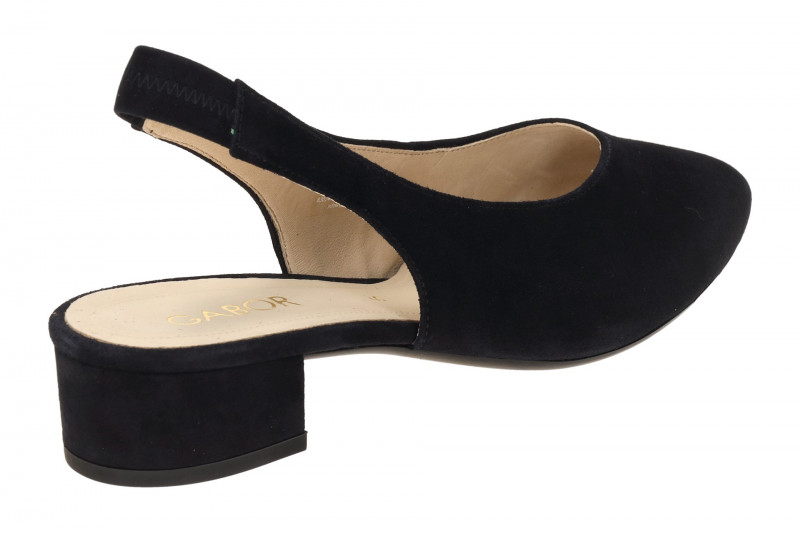 Gabor Sling Pumps dunkelblau Velour 81.520.16