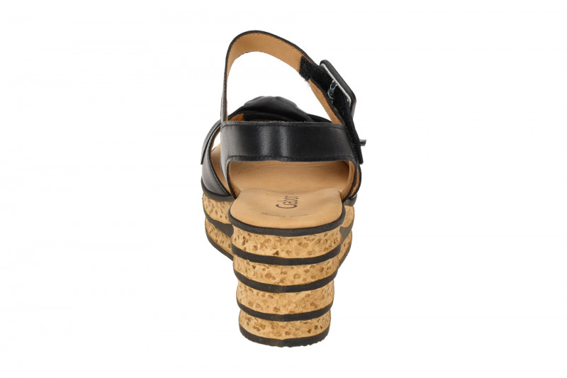 Gabor Plateau Sandale schwarz Nappa 84.653.27