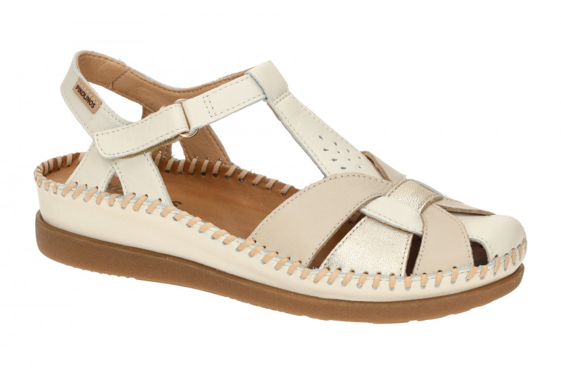 Pikolinos Cadaques T-Steg Sandale weiß beige W8K-0847C1