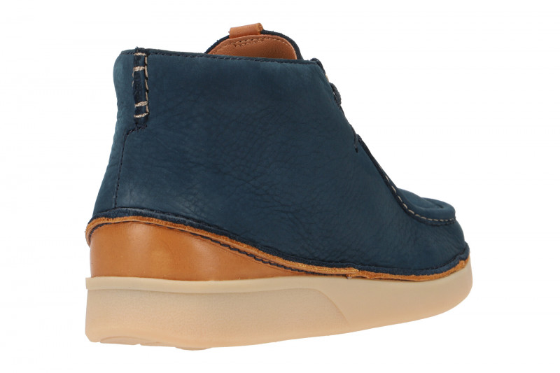 Clarks Oakland Mid Schuhe blau Nubuck