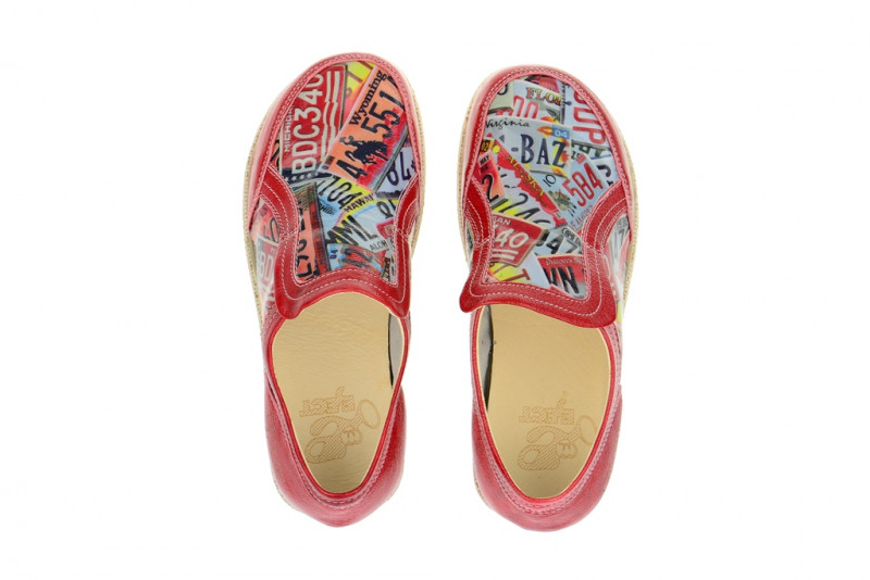 Eject Road Schuhe rot print Lack 16187/1.1