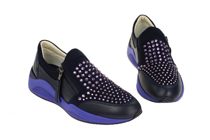 Geox Omaya Schuhe blau lila strass Gr 38