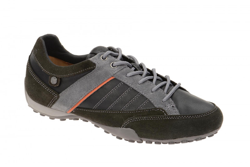 Geox Snake Schuhe grau schwarz U5407B