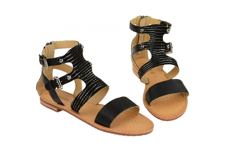 Geox Sozy Sandale schwarz silber D722CG