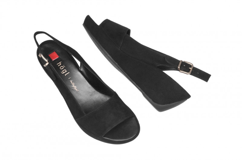 Högl Keil Sandale in schwarz