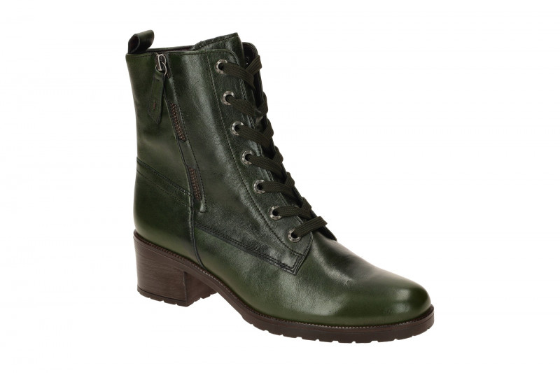 Gabor Comfort Stiefelette grün Lace up Boots Nappa 52.815.63