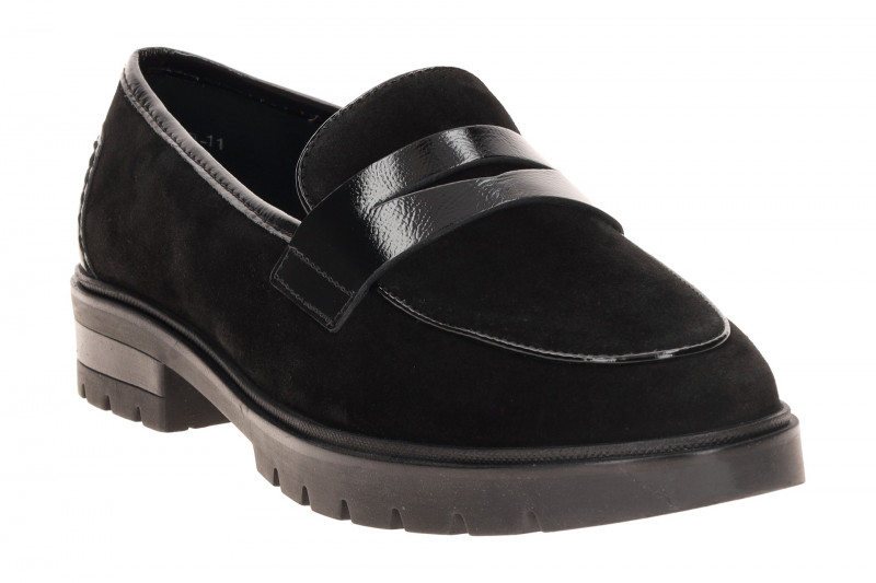 ARA Cambridge Slipper schwarz Velour Loafer 12-11229